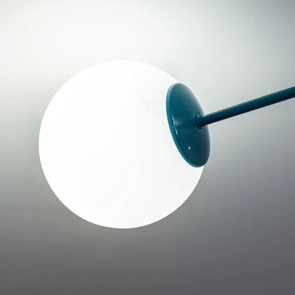 Felületre szerelhető csillár MOON 2xE27/15W/230V türkiz