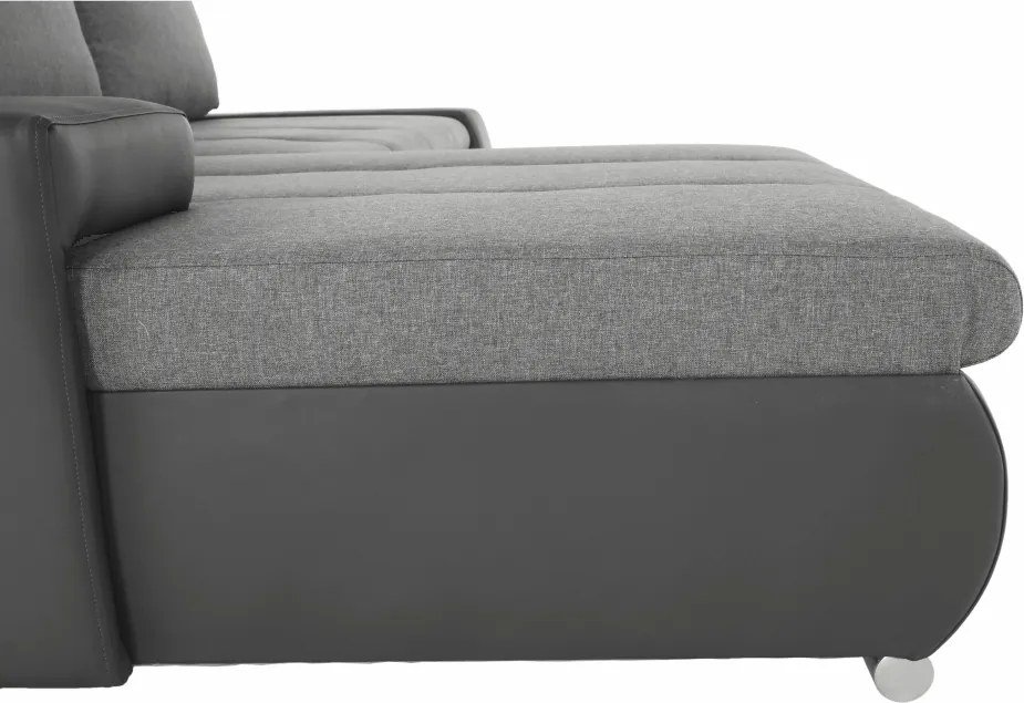 Sarokülőgarnitúra, szürke, TRAMP