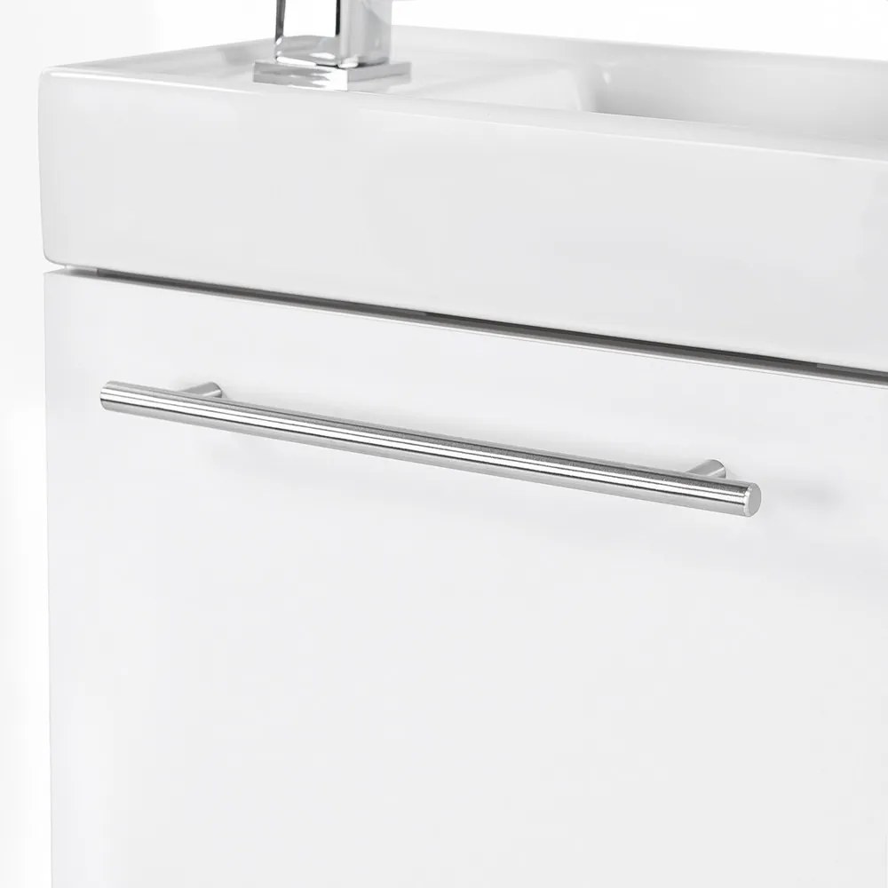 Fantastic fürdőszoba bútor Melanie tükörrel, fehér színben