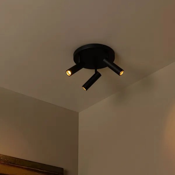 Lucide 22974/13/30 - GRADO spotlámpa 3xGU10/12W/230V fekete