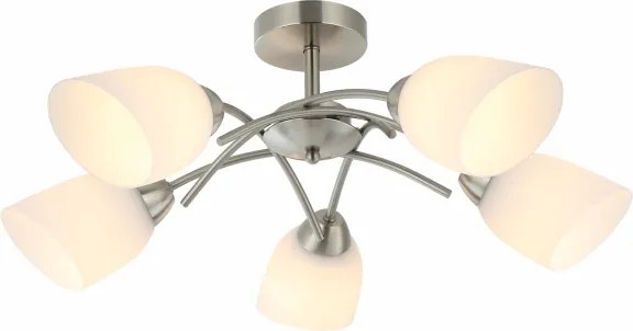 Felületre szerelhető csillár DONNA 5xE27/60W/230V nikkel