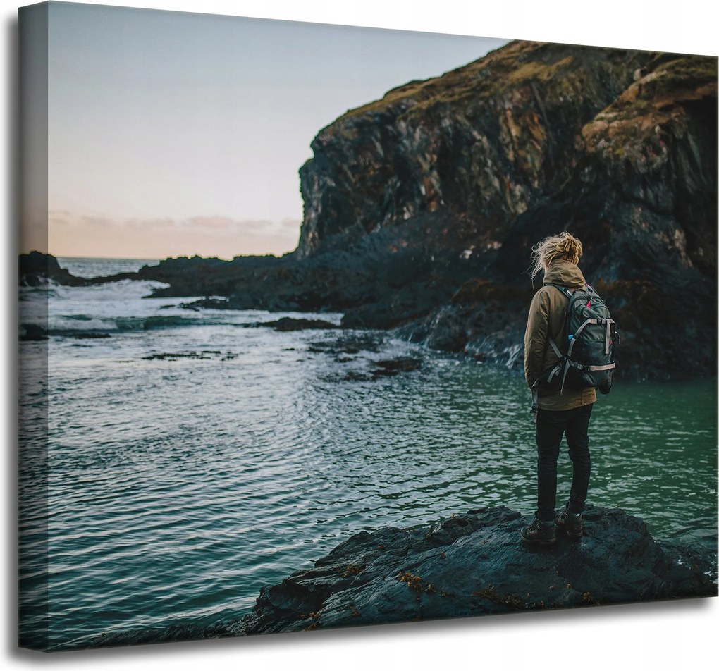 Vászonkép Hegyek Hegymászás Természet Sziklák Természet 50x40