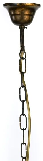 ONLI - Csillár láncon TERESA 5xE14/6W/230V bronz