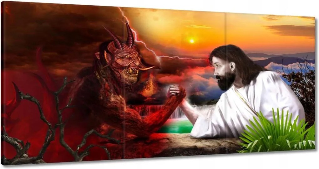 Képek 180x90 SiJézus vadászata az ördöggel