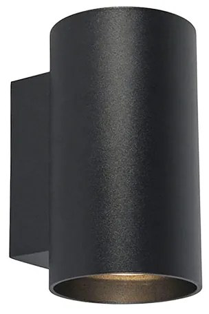 Okos dizájn fali lámpa fekete, 2 Wifi GU10-zel - Sandy