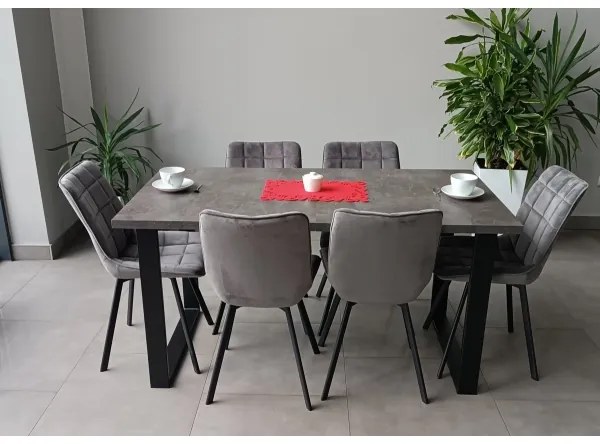 COLIN szürke kihúzható étkezőasztal