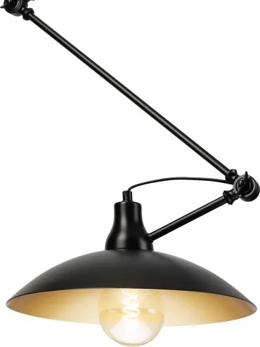 Brilagi - LED állítható rudas csillár IRONBEAM 1xE27/60W/230V fekete
