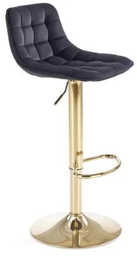 H-117 bárszék fekete, arany