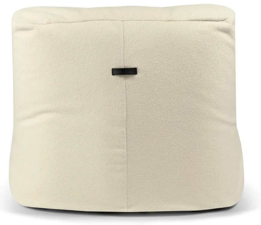 Világosszürke buklé babzsákfotel Tube 100 – SLOWDOWN