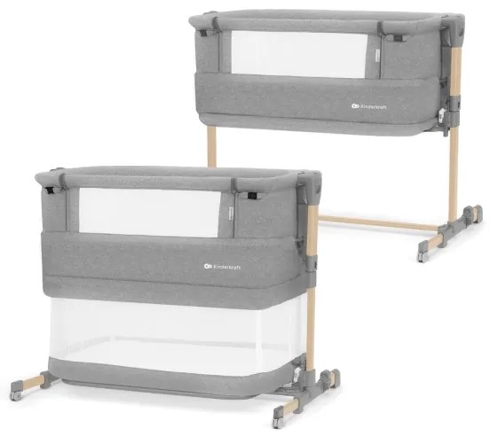 KINDERKRAFT - Bölcső NESTE GROW világos szürke