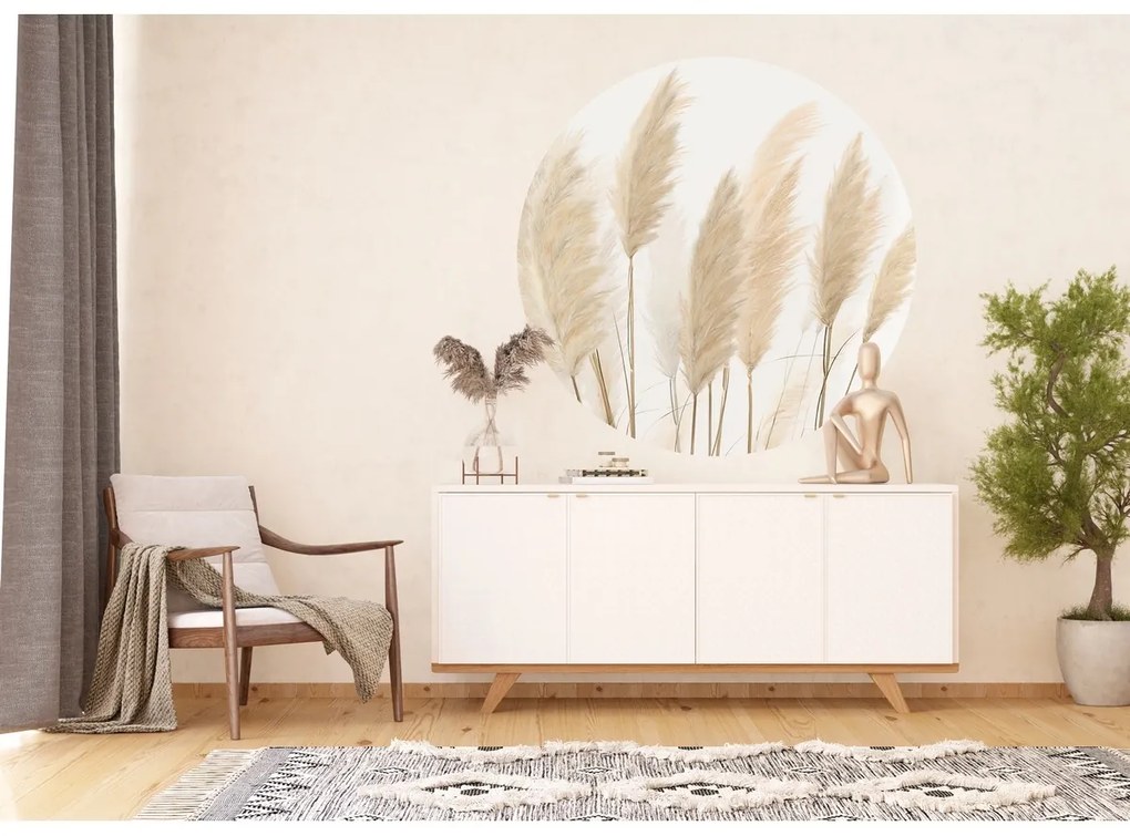 Kör alakú fotótapéta Pampas 125 x 125 cm, 2 rész