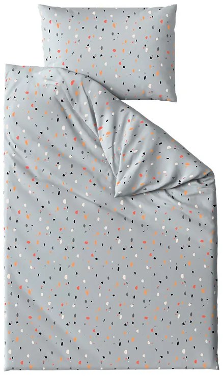 Krepp ágynemű kiságyhoz Renforcé PINTURA szürke Ágyneműhuzat mérete: 45 x 65 cm | 90 x 140 cm