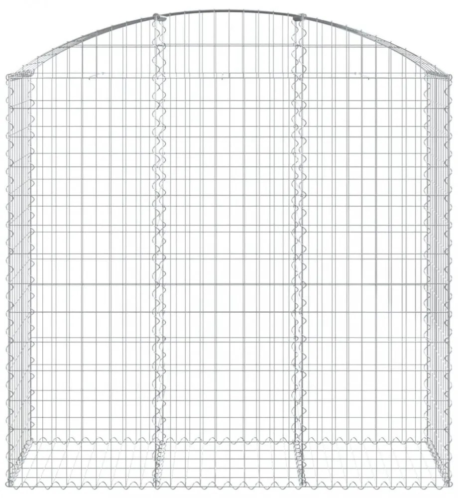 íves horganyzott vas gabion kosár 150x50x140/160 cm