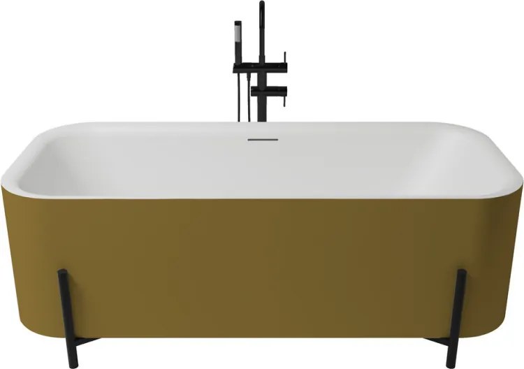 Aura szabadonálló kád_75x170_Oro Metallic/Blanco Mate