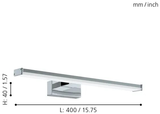 Eglo 96064 - LED Fürdőszobai lámpa PANDELLA LED/7,4W/230V IP44