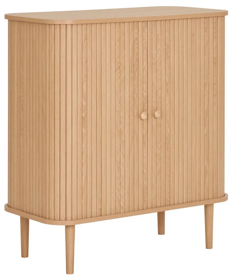 Nikko szekrény, 2 ajtó, natúr, 80x40x87 cm
