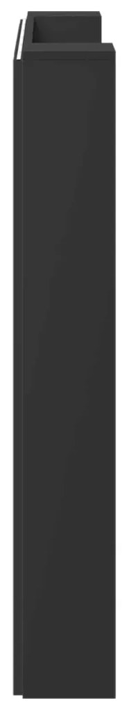 Fejtámla LED -es lámpákkal Fekete 120 x 16,5 x 103,5 cm Faanyag