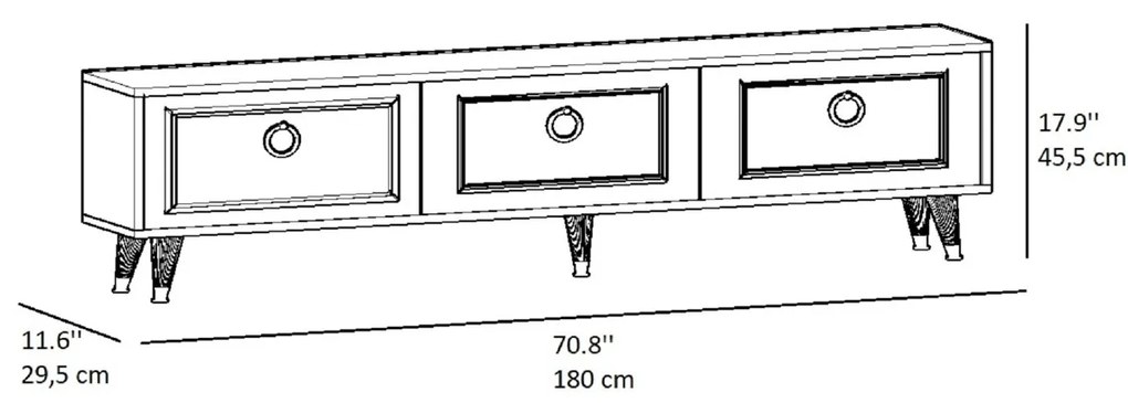 TV asztal Sona White
