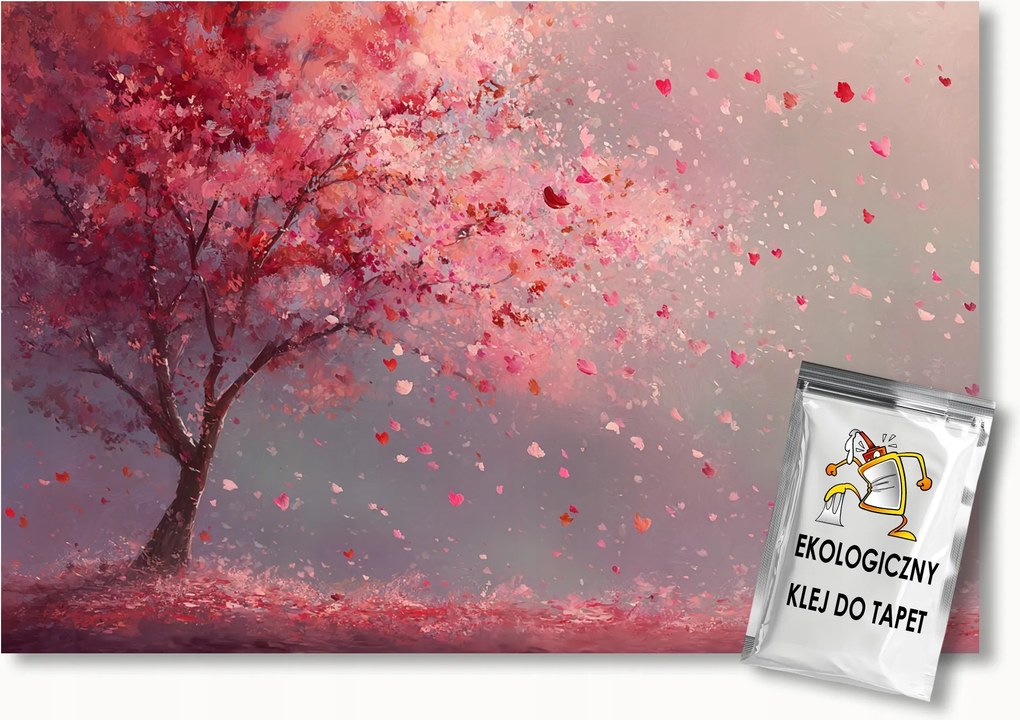 Fotótapéta Flizelina Természet Rózsaszín Fa Virágok 400x280 ragasztó