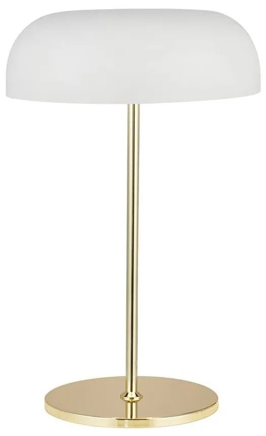 Searchlight EU60707WH - Asztali lámpa HANOVER 2xE14/7W/230V fehér/arany