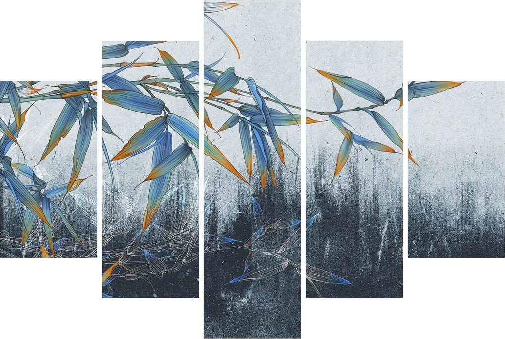 Kép - bambusz a falon (150x105 cm)