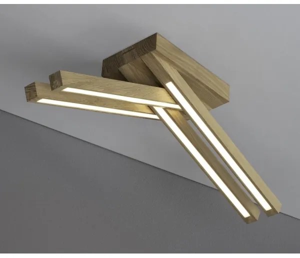 Spot-Light 2246474 - LED felületre szerelhető csillár LINUS 4xLED/4,5W/230V matt tölgy