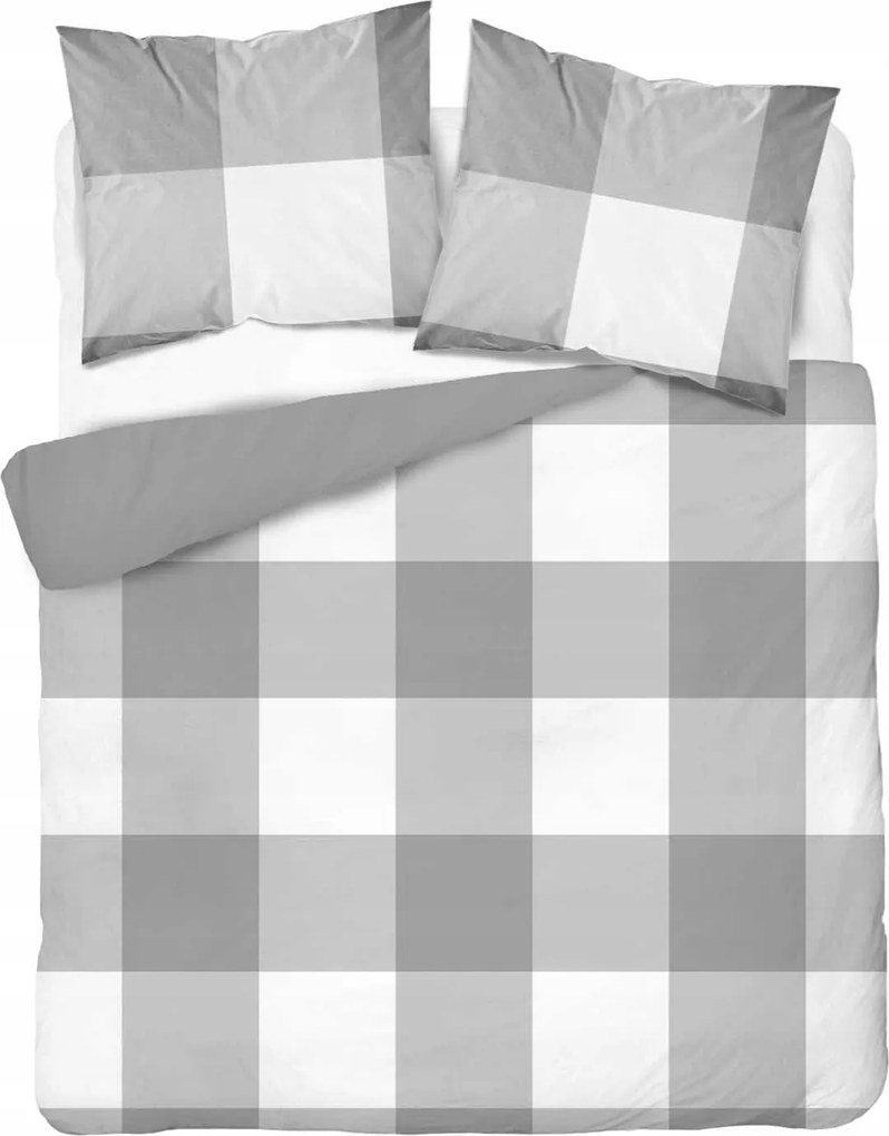 Szürke Szatén Ágynemű Mikroszálas Ágynemű Rácsos Mikroszatén 160x200