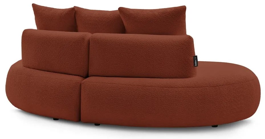 Téglavörös buklé szövet kanapé 260 cm Saint-Germain – Bobochic Paris