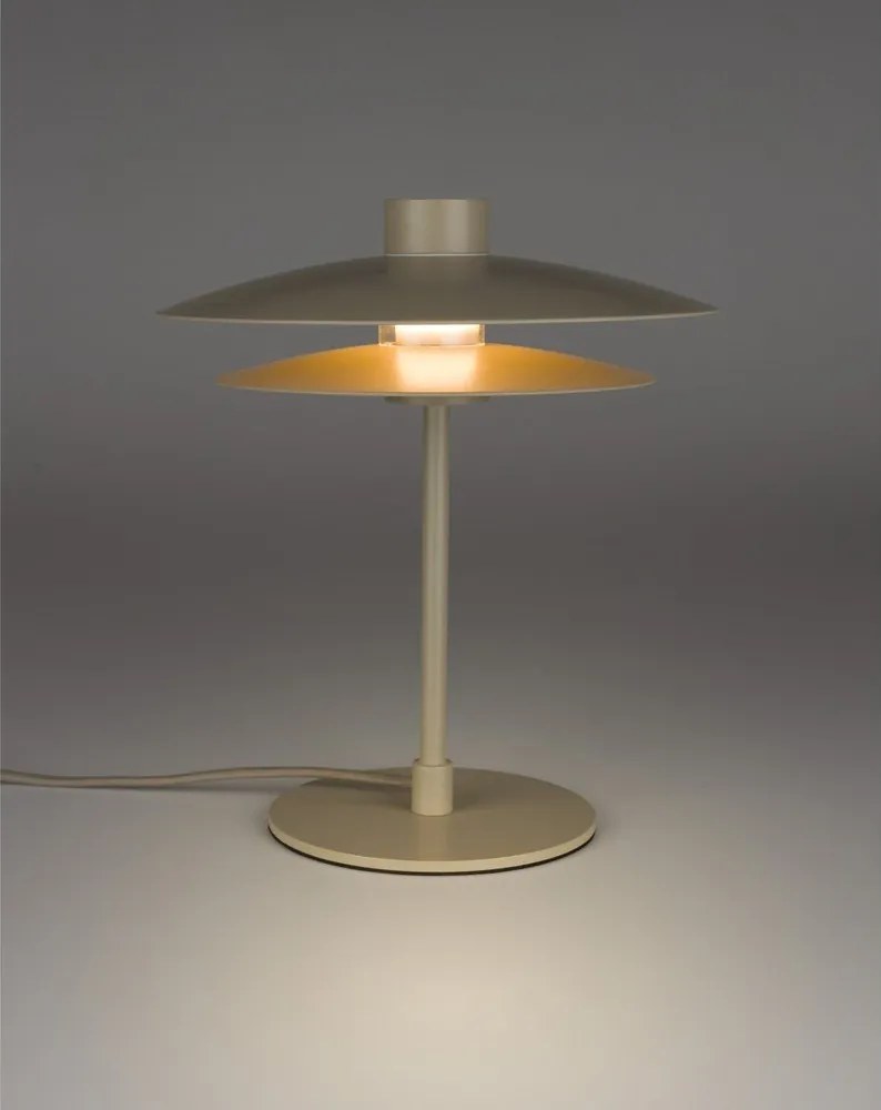 Bézs fém asztali lámpa (magasság 32 cm) Wubbo – White Label