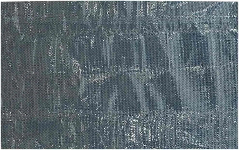Fekete és kék napelemes lebegő PE medencefólia 500 x 300 cm
