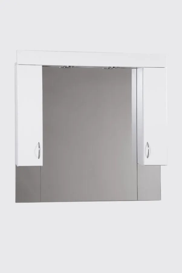 Standard 100SZ fürdőszobai tükör polcos kis szekrénnyel és 2db szpottal