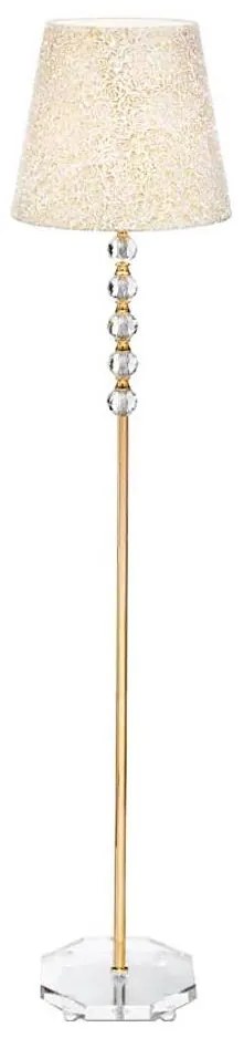 Ideal Lux - Kristály állólámpa QUEEN 1xE27/60W/230V arany