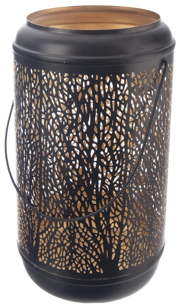 InDecor Fém gyertyatartó Tree fekete, 17 x 17 x 29cm, L