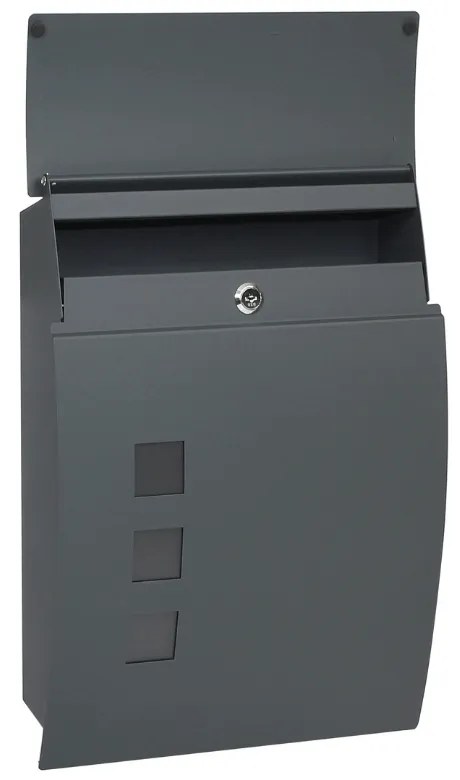 Postaláda BK 931, ablakos, antracit