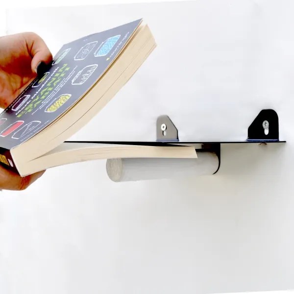 KÉSZLET 2x Fali polc 15x21 cm fekete/fehér