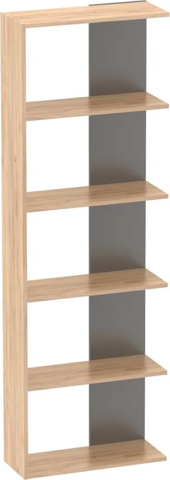 Polcállvány, artisan tölgy/grafit, AGATIO