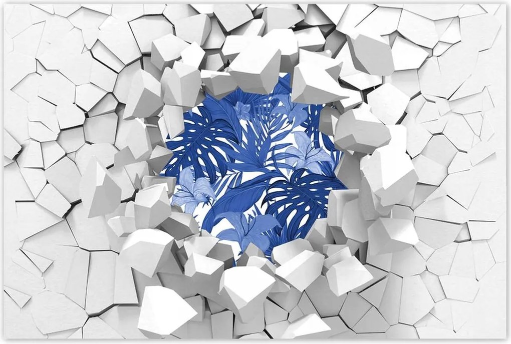 Poszterek 120x80 Classic Blue Monstera