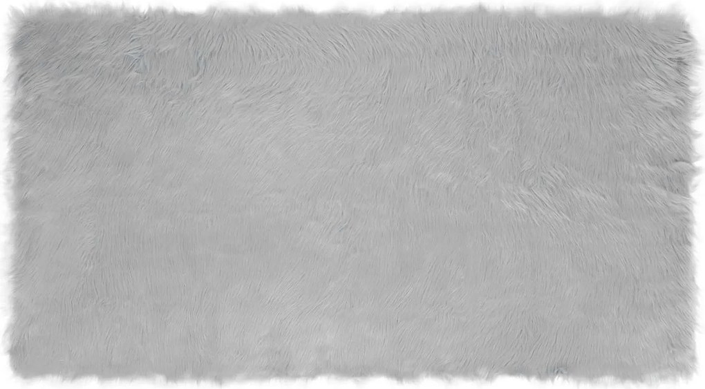 vidaXL Műgyapjú Szőnyeg Tafalla Szürke 60 x 110 cm Poliészter
