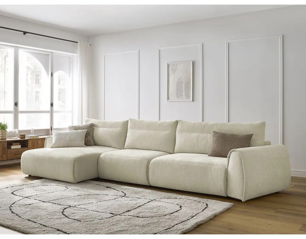 Bézs sarokkanapé Aden – Bobochic Paris