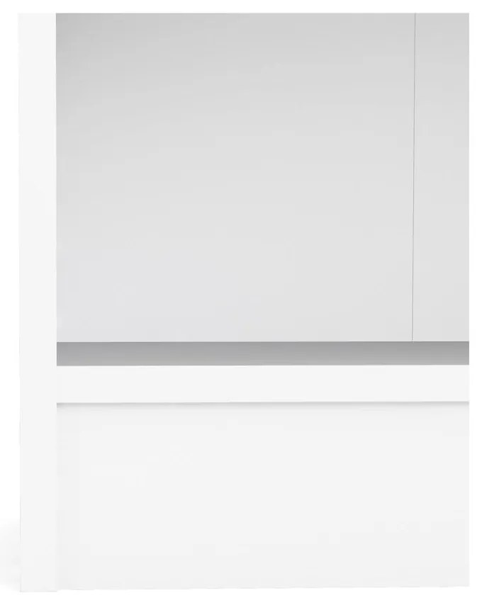 Basic fehér könyvespolc, 79 x 107 cm - Tvilum