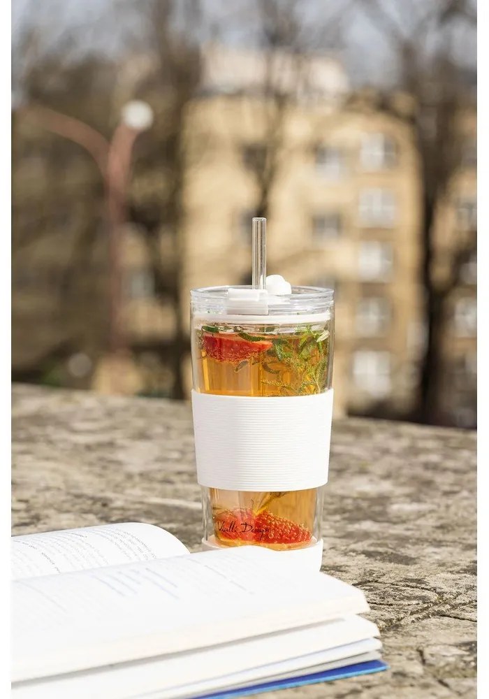 Fehér termobögre 600 ml Fuori – Vialli Design