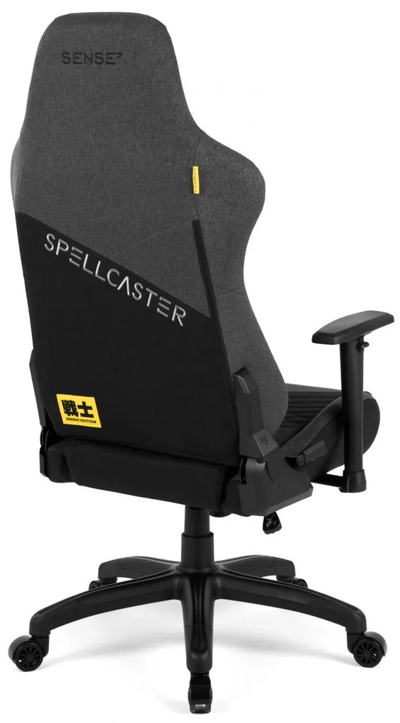 Gamer szék SENSE7 Spellcaster szövet fotel Senshi Edition XL szürke