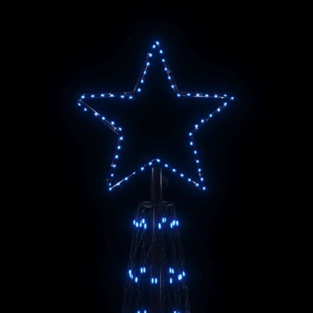 kúp alakú karácsonyfa 3000 kék LED-del 230 x 800 cm