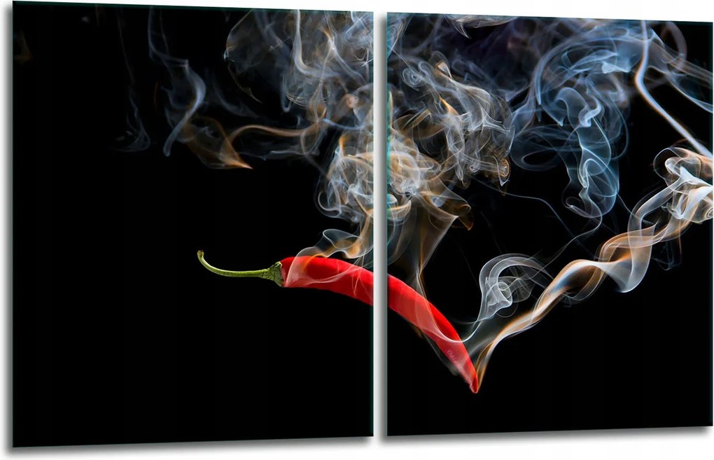 7in1 2x Üveg Tűzhelyvédő Főzőlap 40x52 Chili