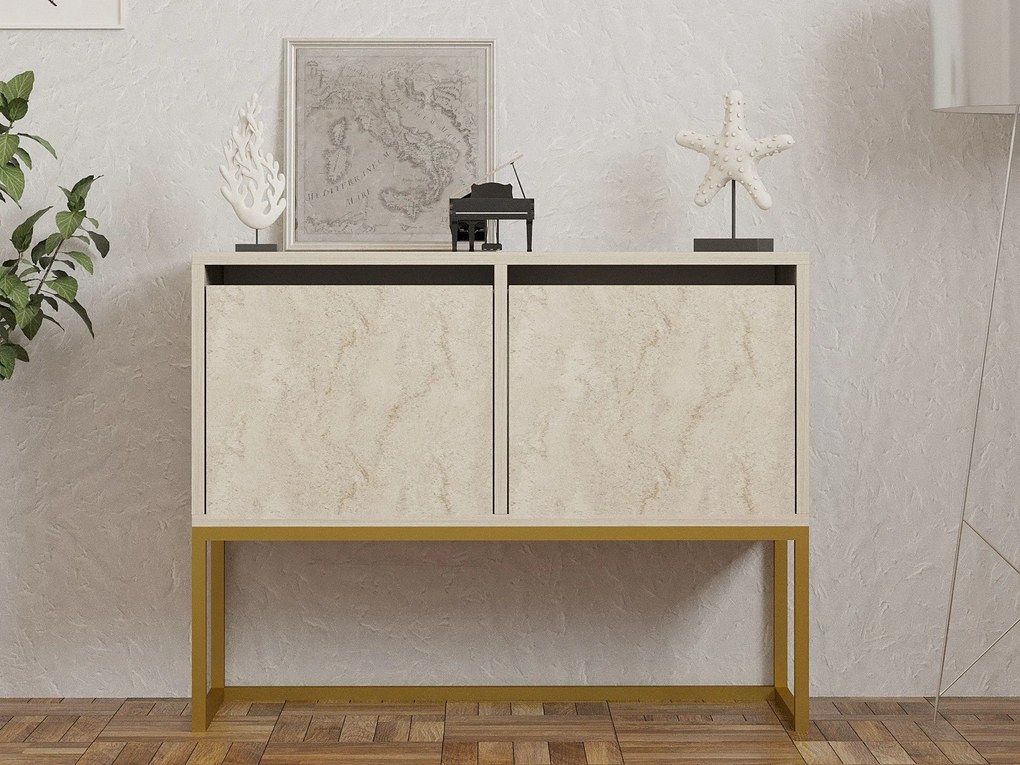 Konzolasztal Zermat - Travertine