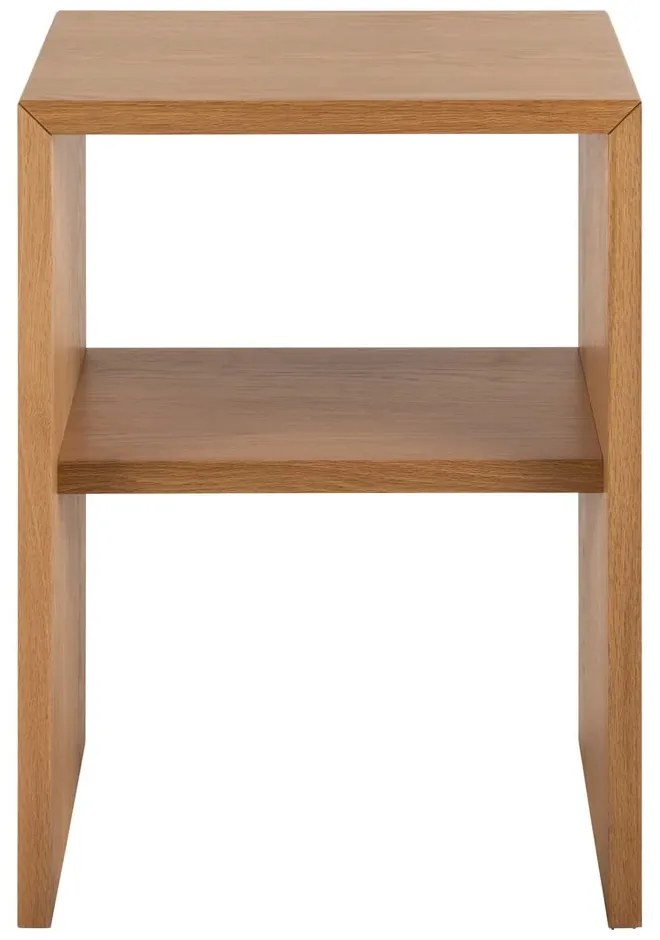 Natúr színű éjjeliszekrény tölgyfa dekorral Arlon – Actona