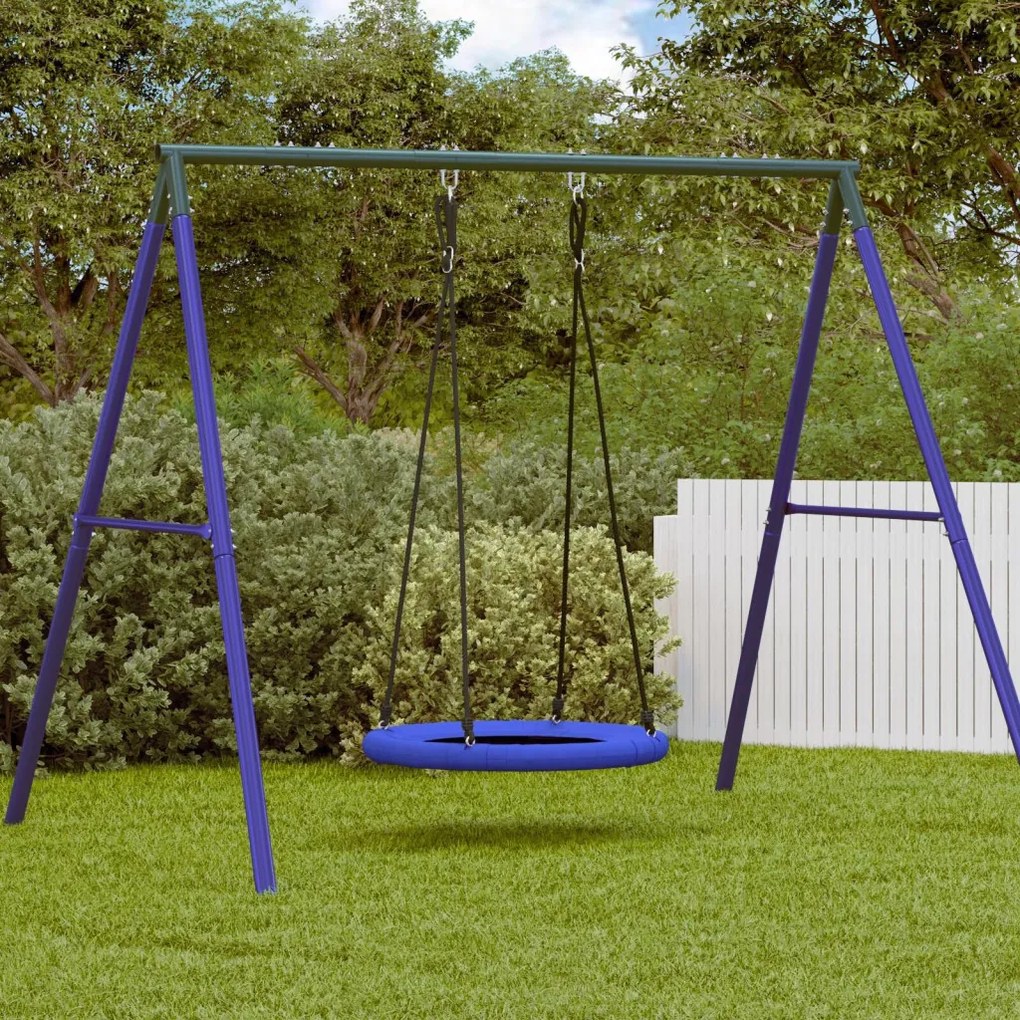 Fészek Hinta - Kék, Ø 100 cm, 100 kg, Oxford anyag