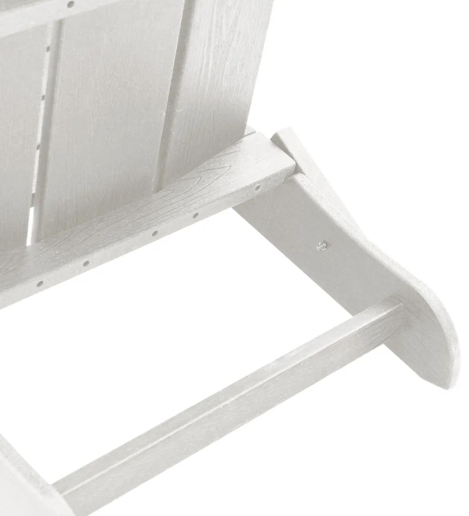 összecsukható Adirondack szék Fehér 74.5x80.5x90 cm HDPE