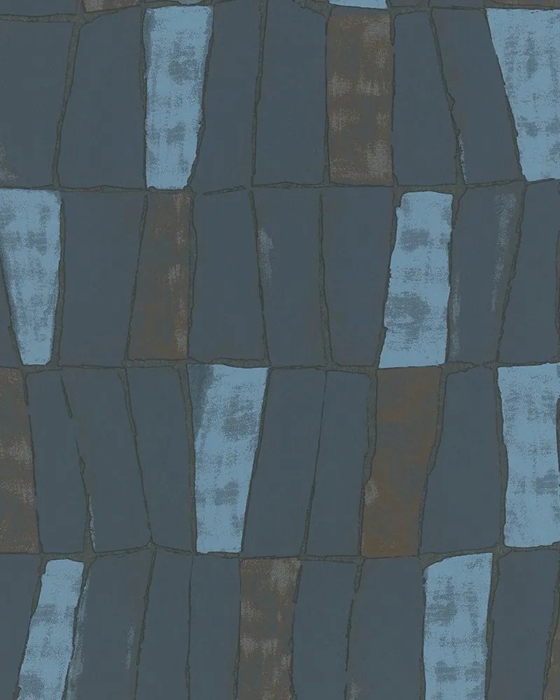 Kék modern mintás tapéta (31224)