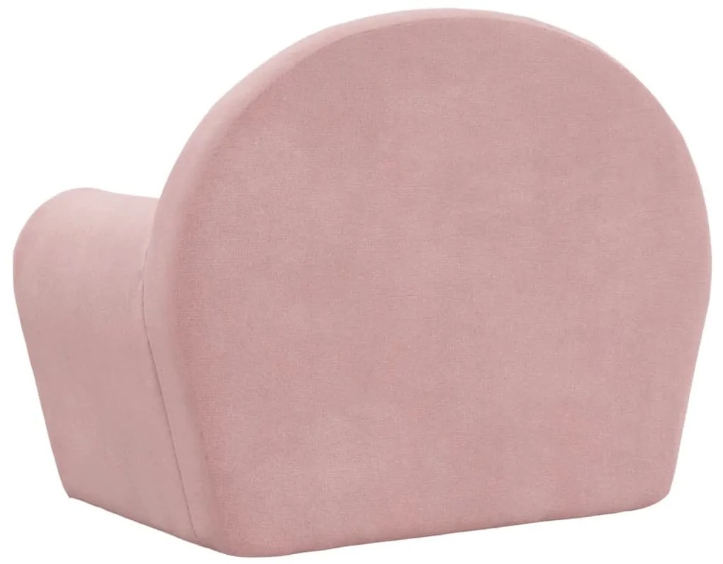 puha plüss gyerekkanapé rózsaszín